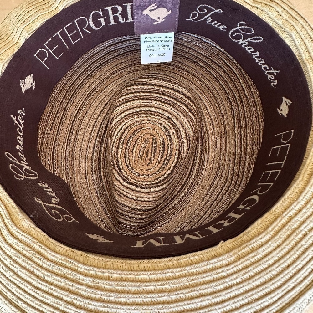 Peter Grimm Fedora natural  hat, o/s.   PG1238 - Picture 4 of 4